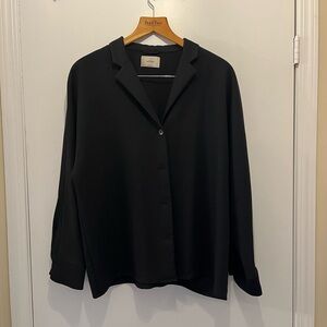 Wilfred Black Oversized Button Down Shirt - “Freeform Shirt”